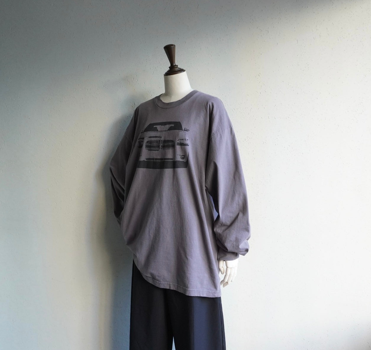 90s "DODGE" Printed Long Sleeves T-shirt Made in USA