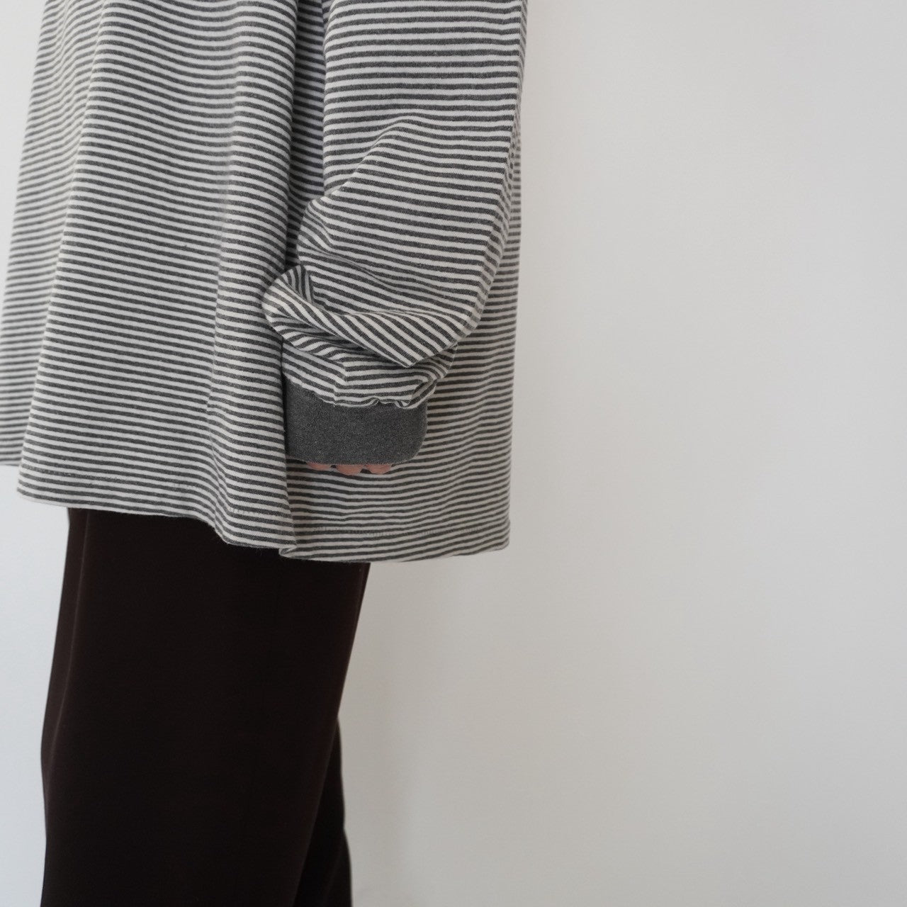 90s Striped Long Sleeves T-shirt Made in USA