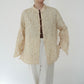 90s Pleated Silk Blouse