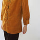 60s Lace Up Corduroy Top