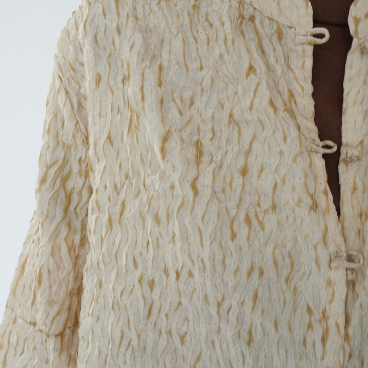 90s Pleated Silk Blouse