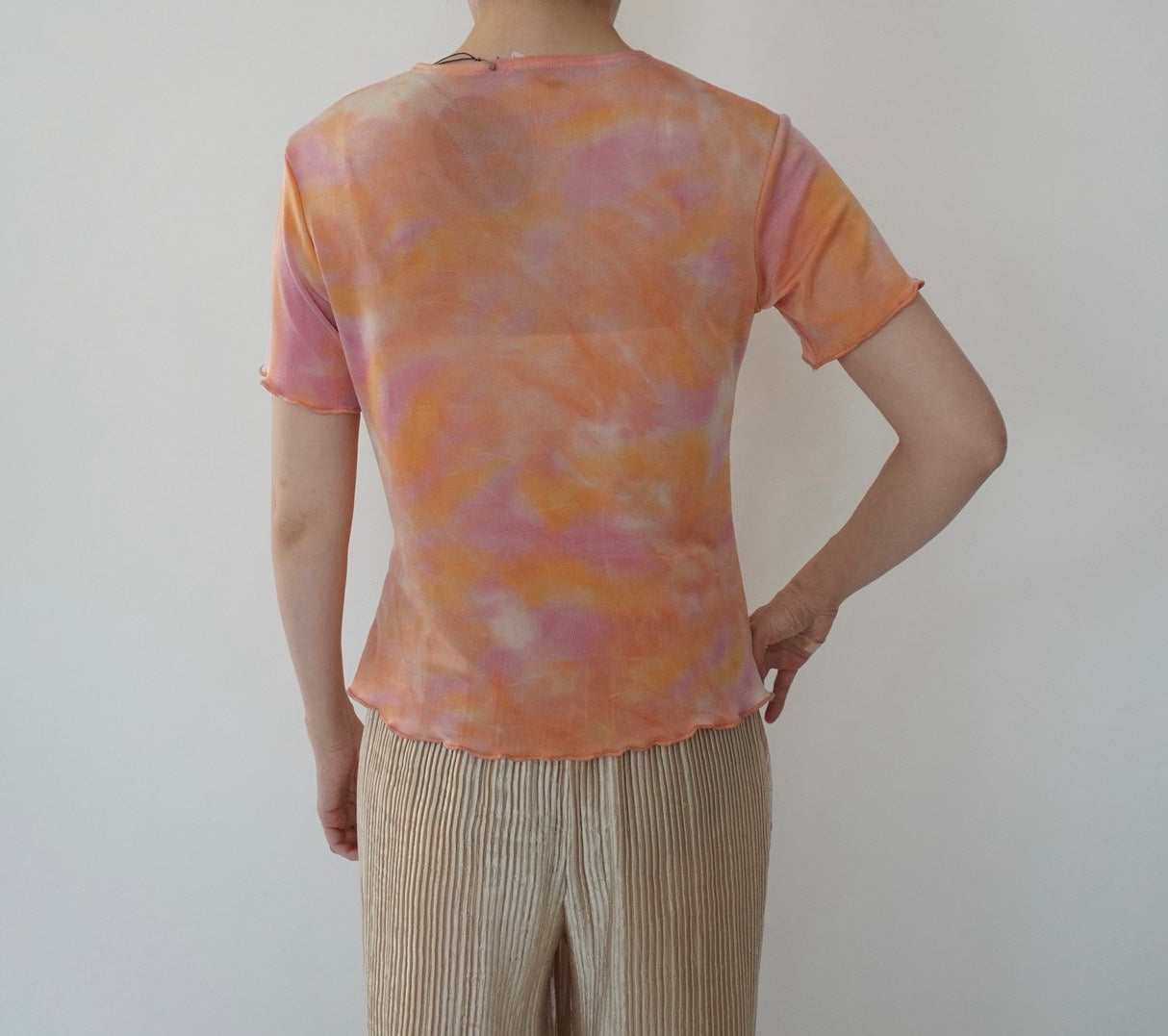 90s Tie Dye Top Made in Italy Dead Stock