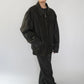 90s Leather × Nylon Jacket