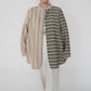 Beige Striped Design Shirt Made in Italy