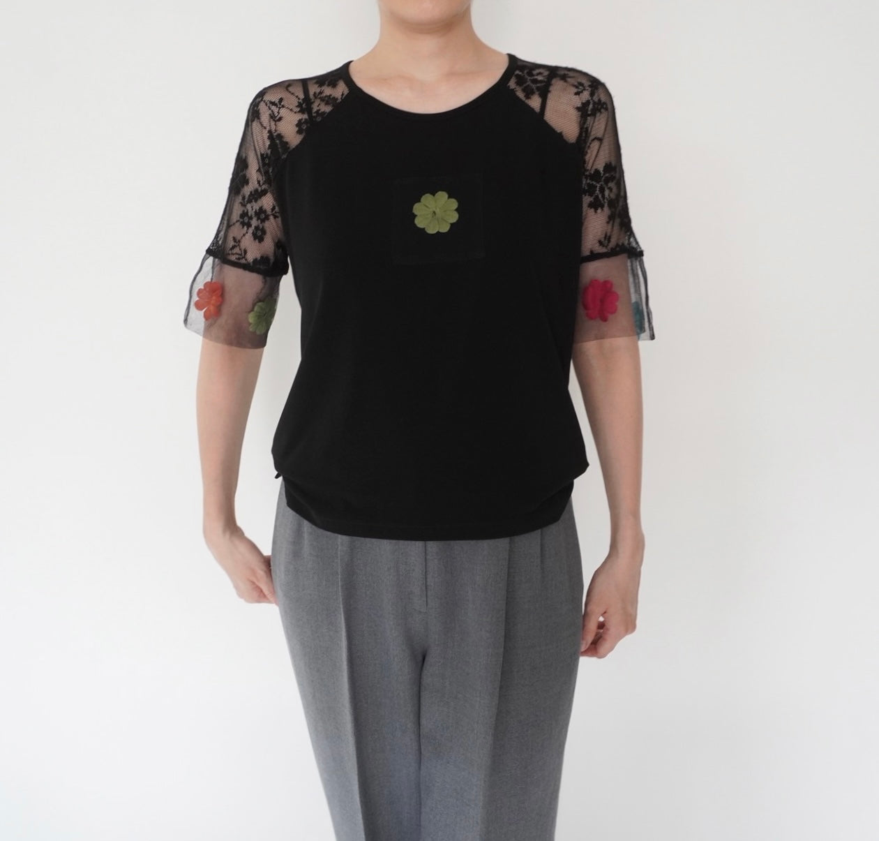 90s Lace Design Top
