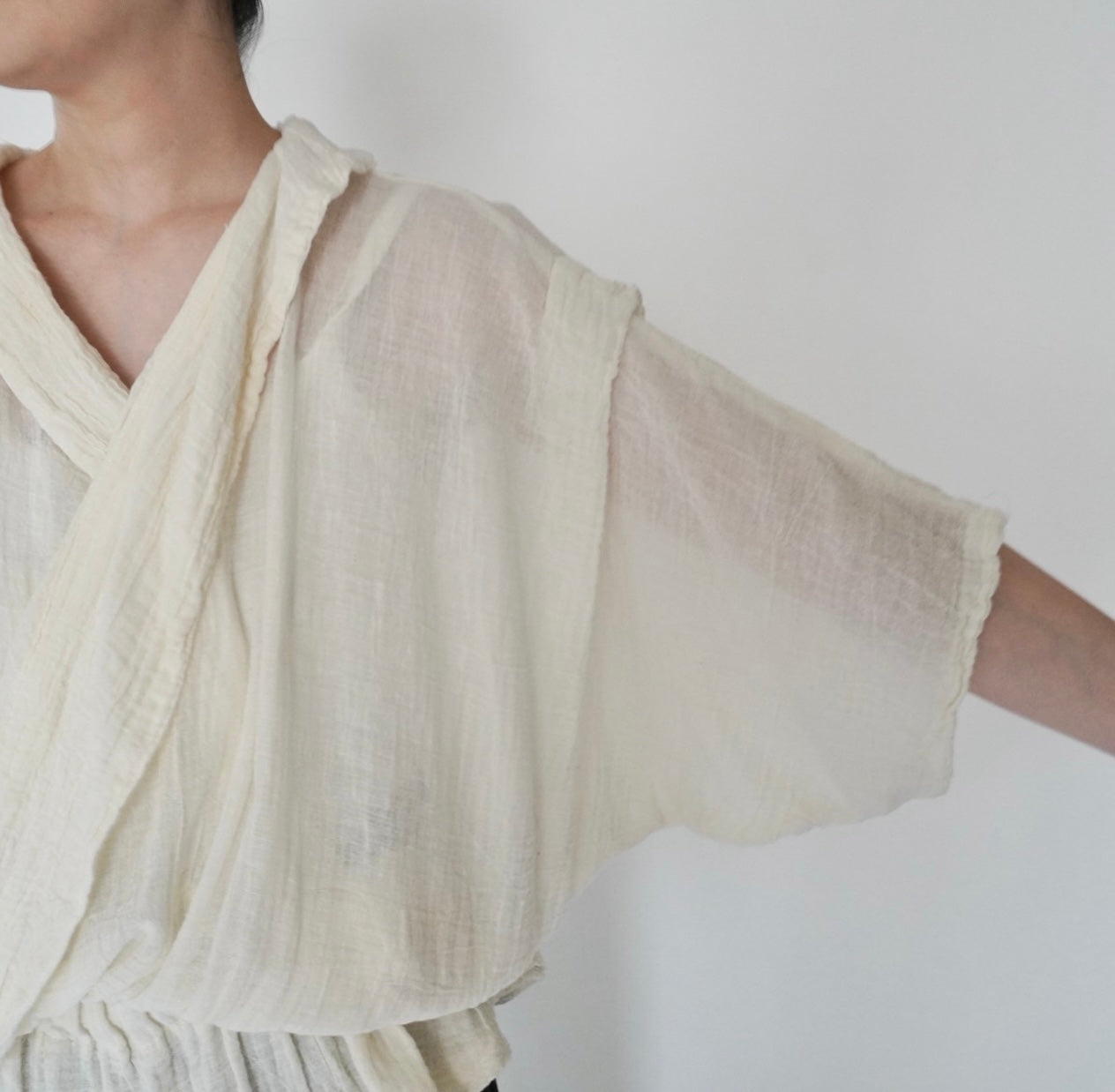 80s Gauze Design Top
