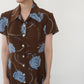 90s Printed Maxi Dress Made in USA