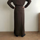 90s Brown Rayon Two-Piece Made in USA