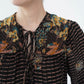 70s Printed Blouse