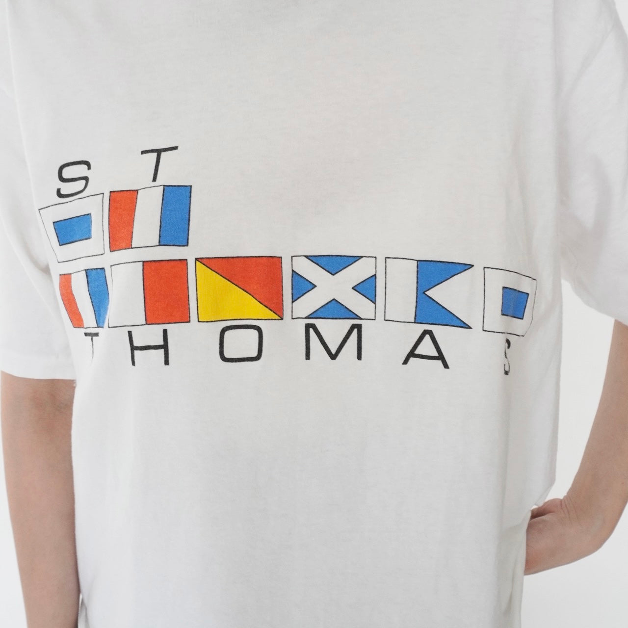 90s Printed Cut Off T-shirt Made in USA