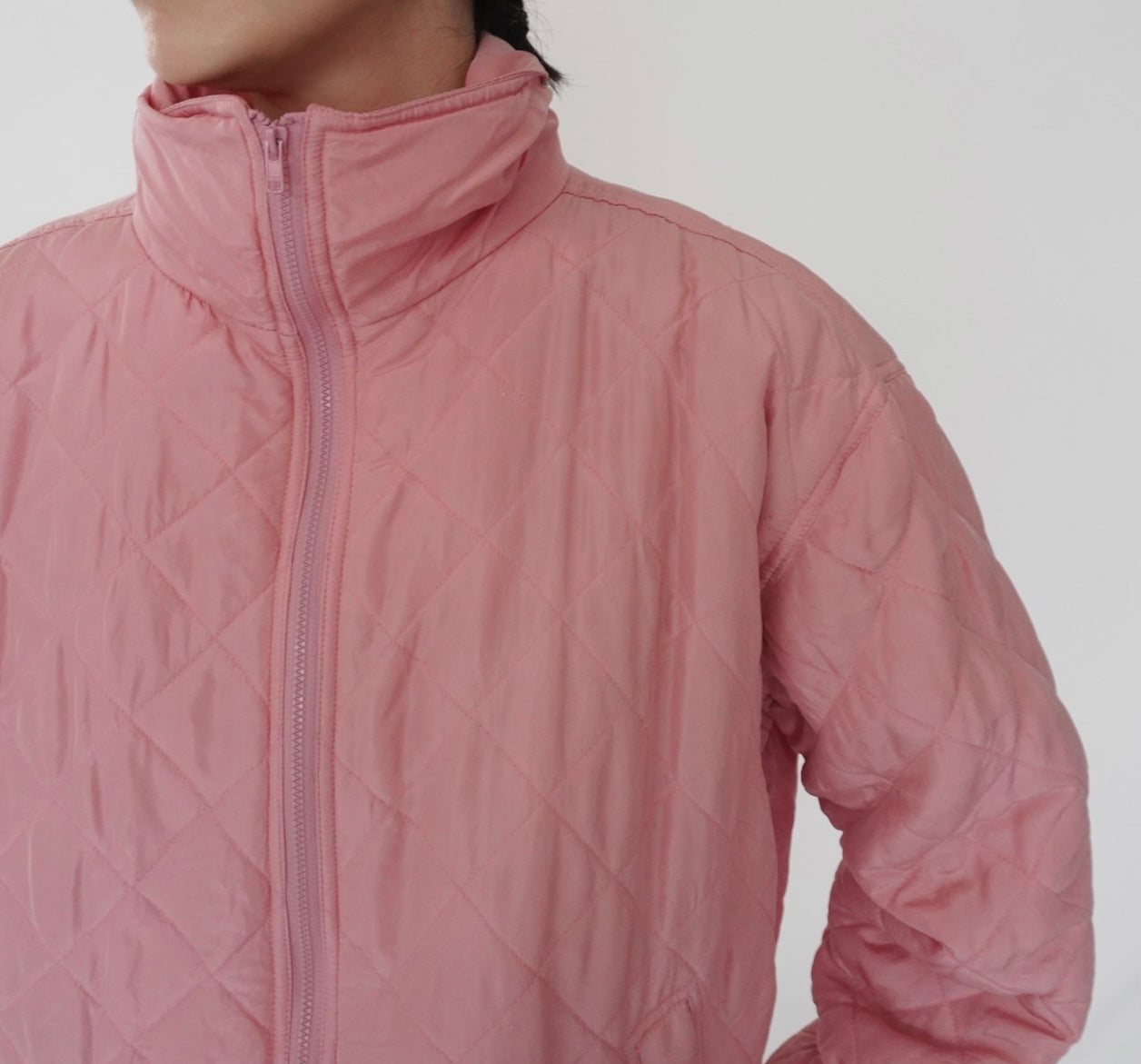 90s Silk Quilted Jacket