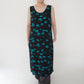 90s Rayon  Printed Sleeveless Dress