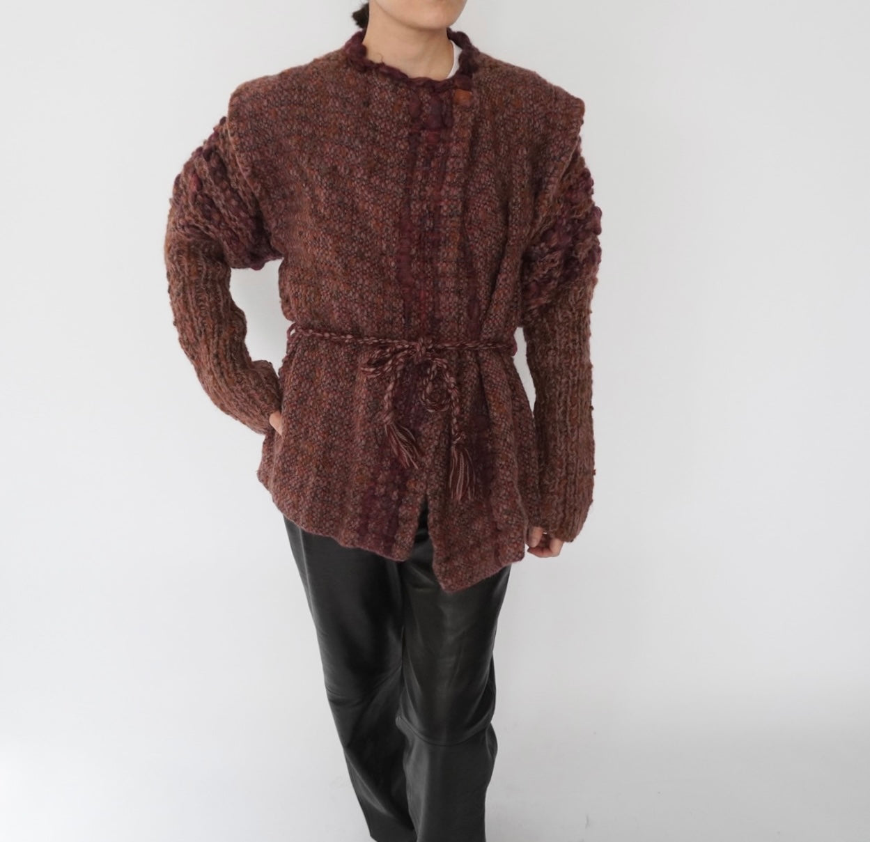 70s80s Woven Knit Jacket