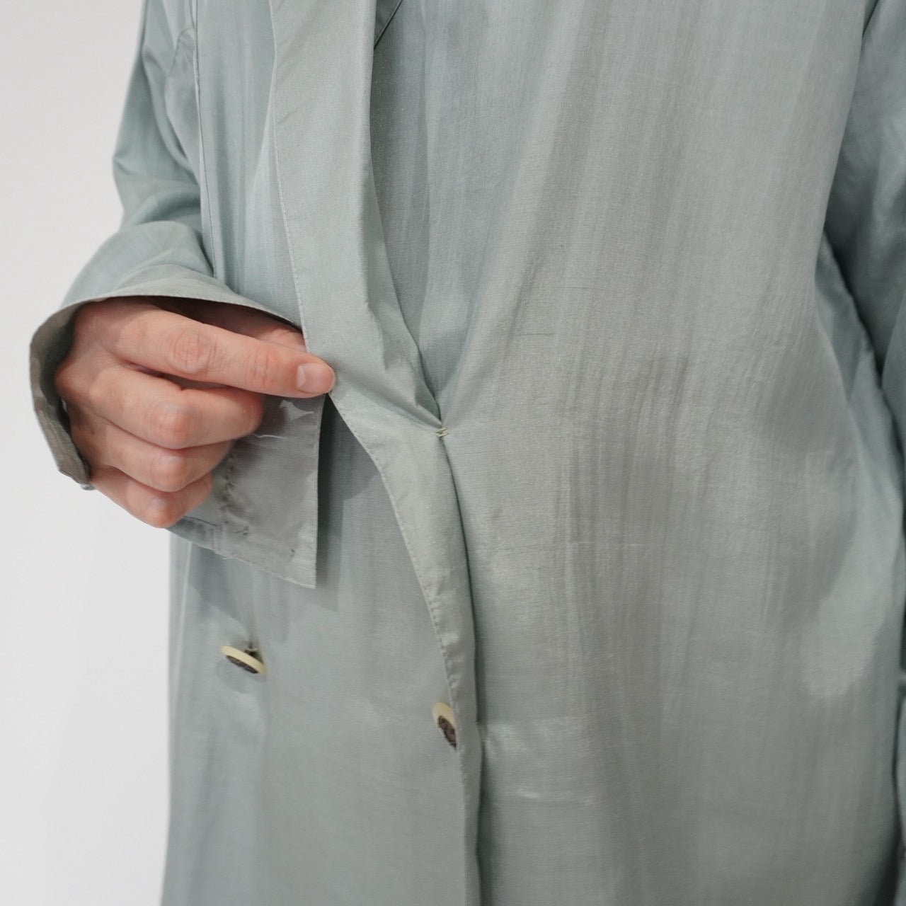 80s EURO Silk Pullover Shirt Jacket