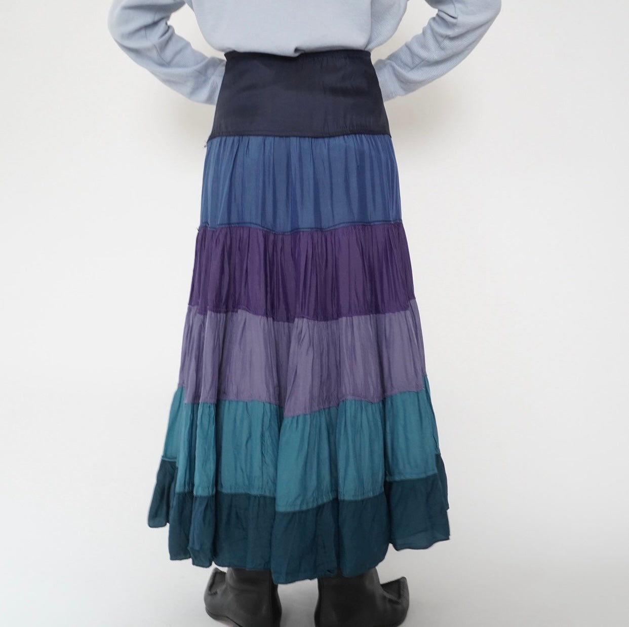 90s Striped Design Skirt Made in Italy