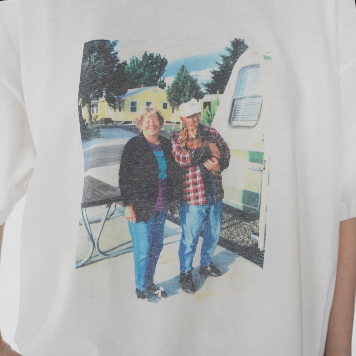 90s Photo Printed  T-shirt Made in Ireland