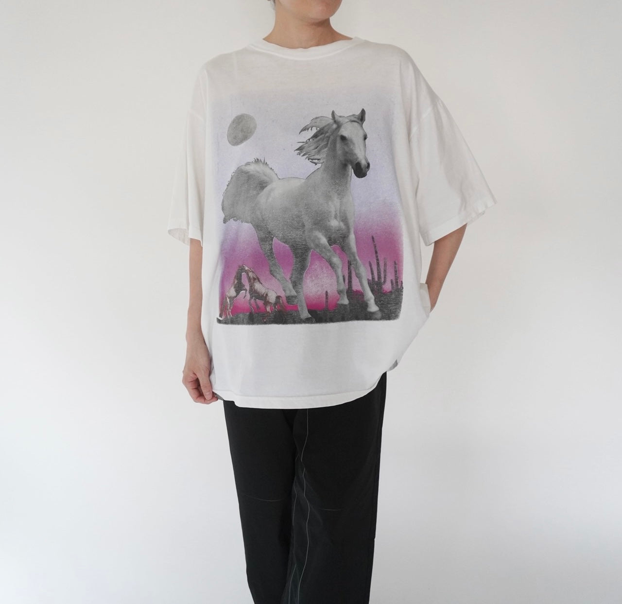 90s EURO Horse Printed T-shirt