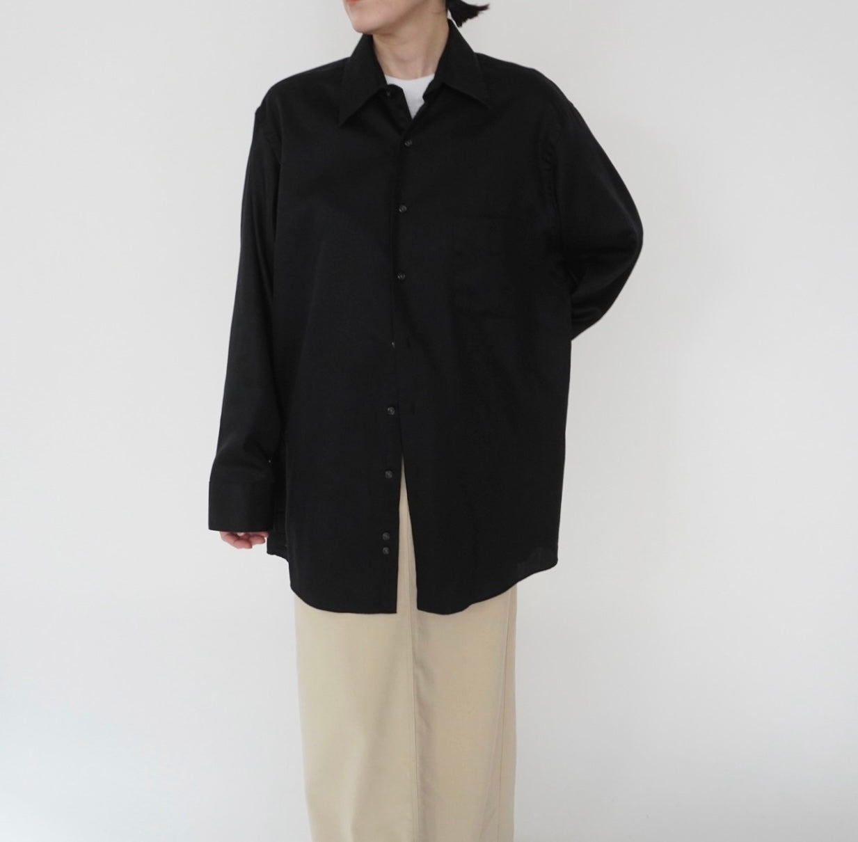 "Geoffrey Beene" Black Shirt