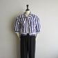 90s Cotton Striped Shirt,Jacket Made in Italy
