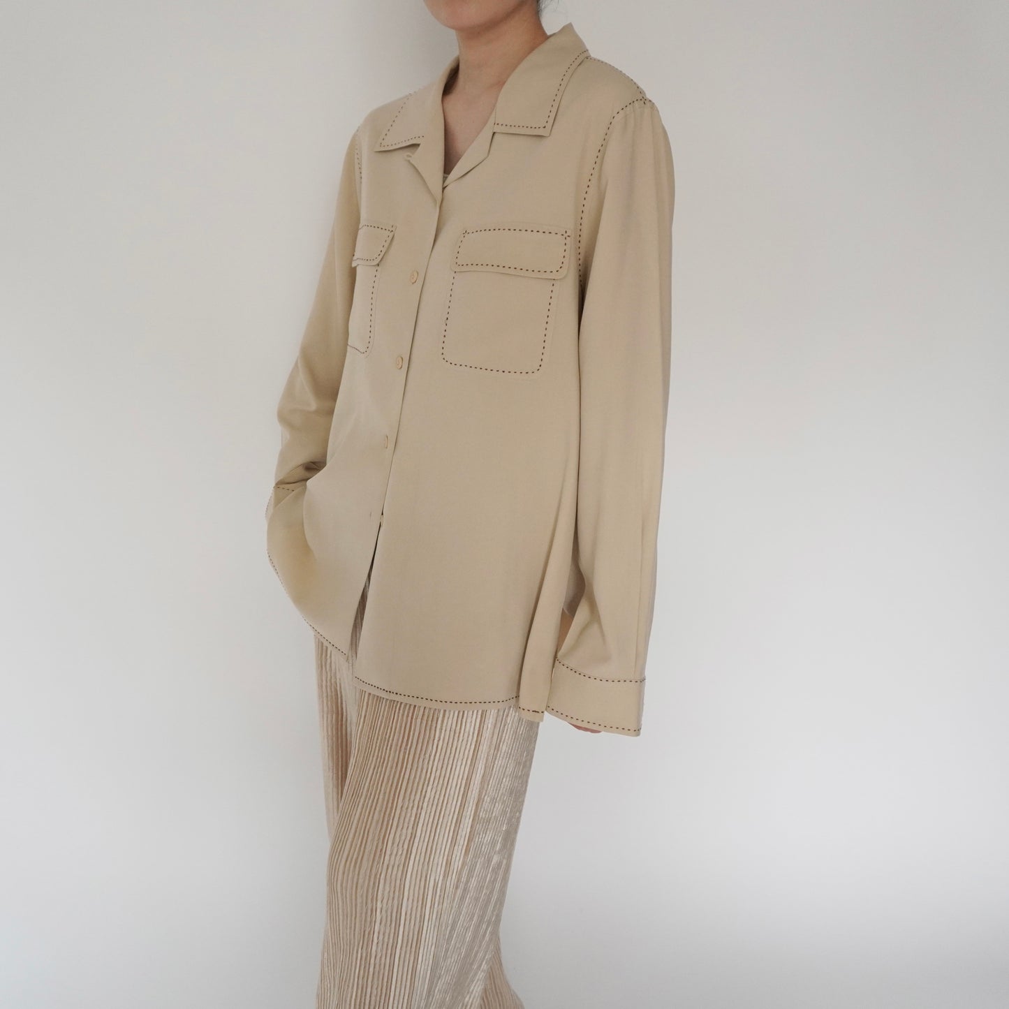 90s Silk Design Shirt