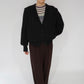 90s Balloon Sleeves Mohair Knit Cardigan Made in Italy