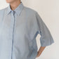 90s Striped Blue Shirt