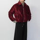 90s Velour Jacket Made in Italy Dead Stock