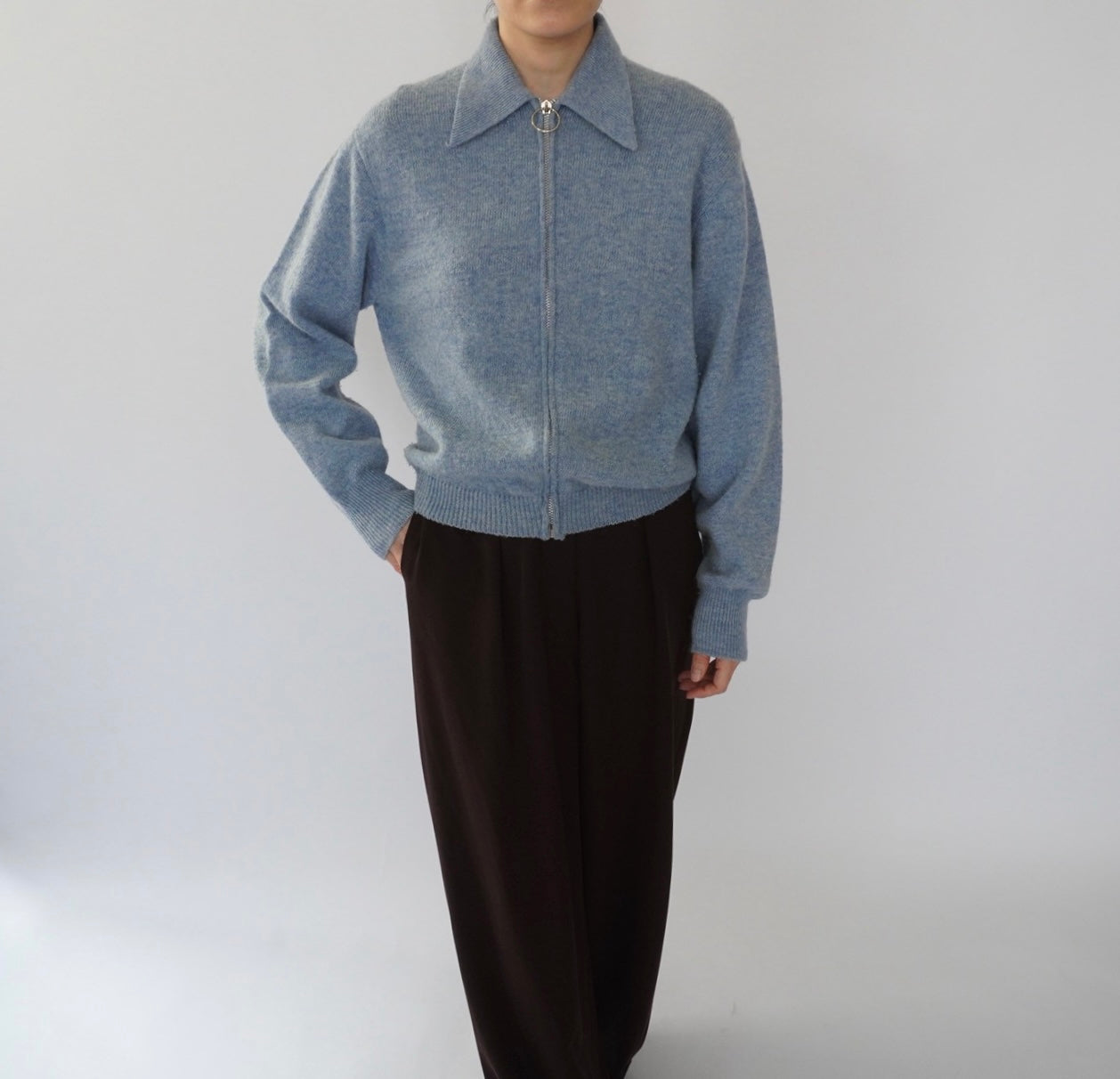 70s Ring Zip Knit