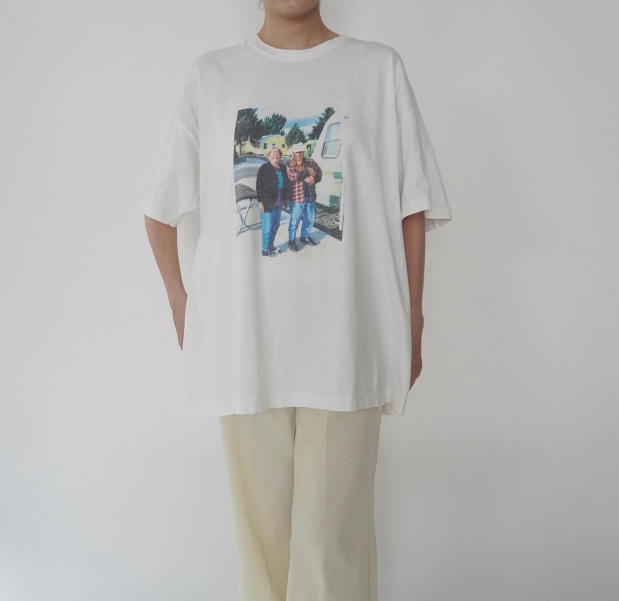 90s Photo Printed  T-shirt Made in Ireland