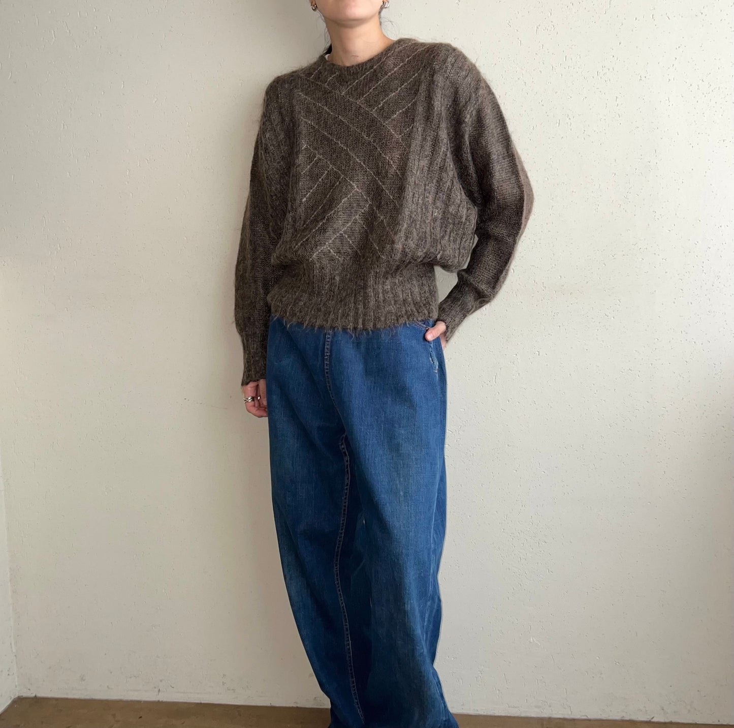 80s Design Mohair Knit Made in Italy