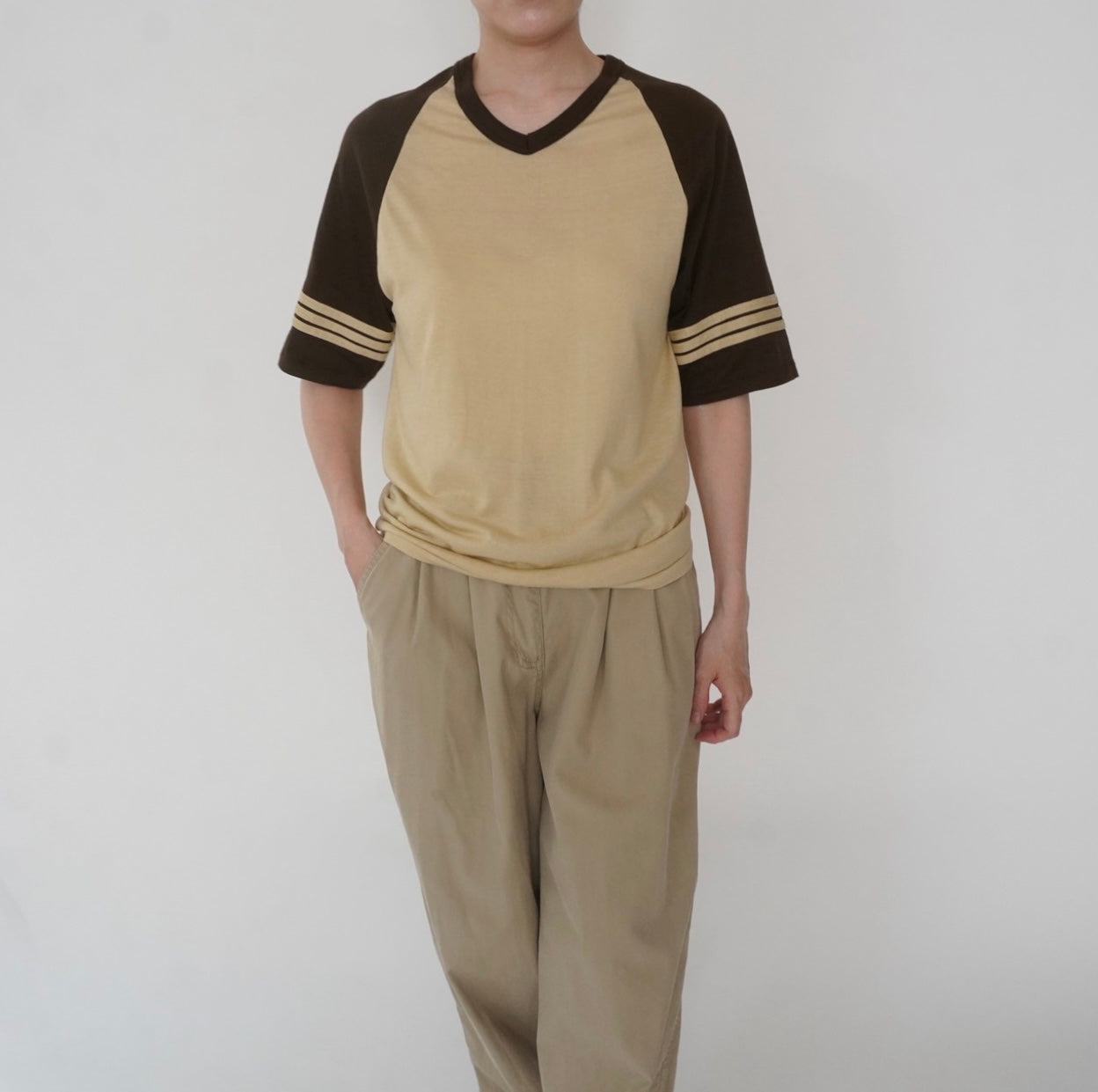 80s Two Tone T-shirt Made in USA