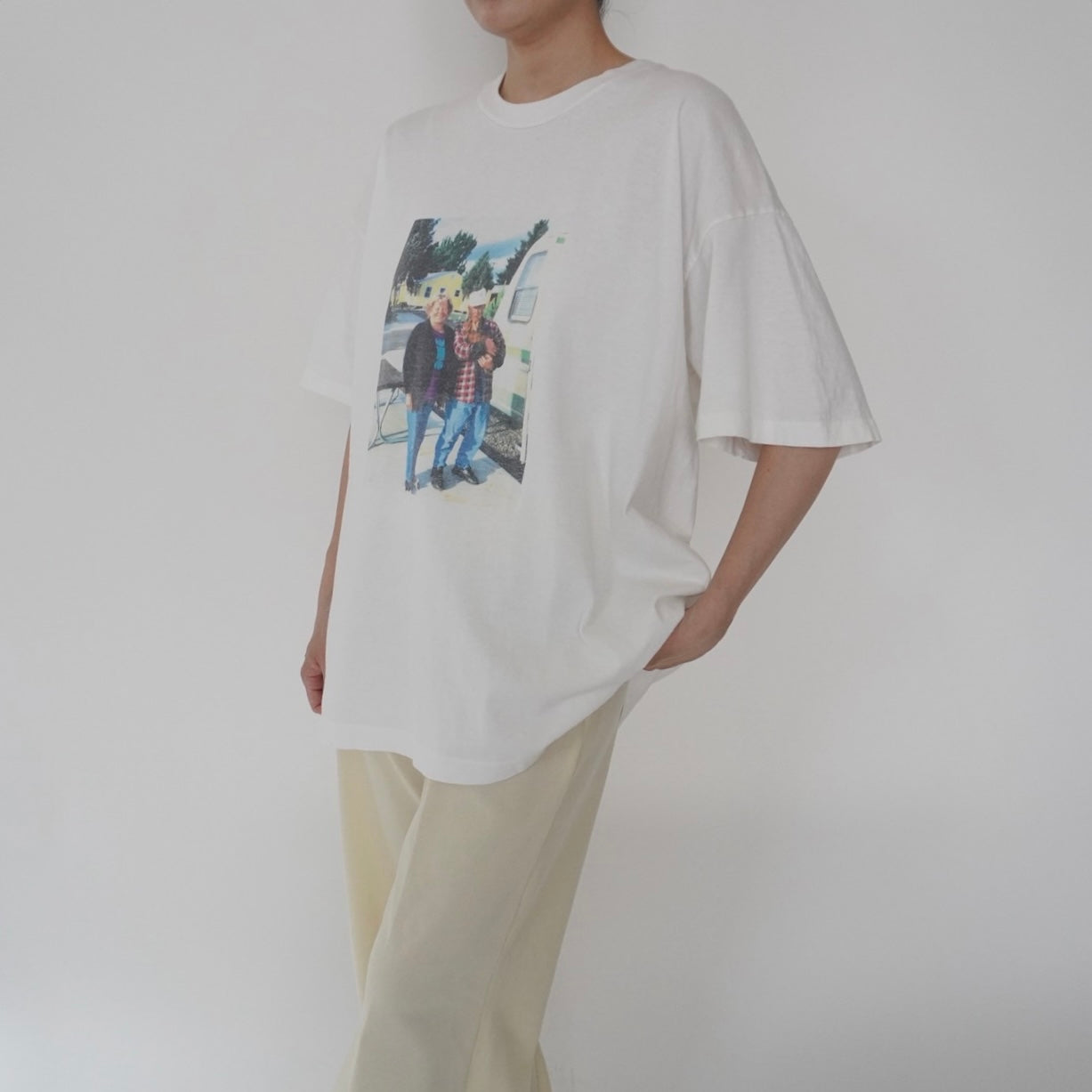 90s Photo Printed  T-shirt Made in Ireland