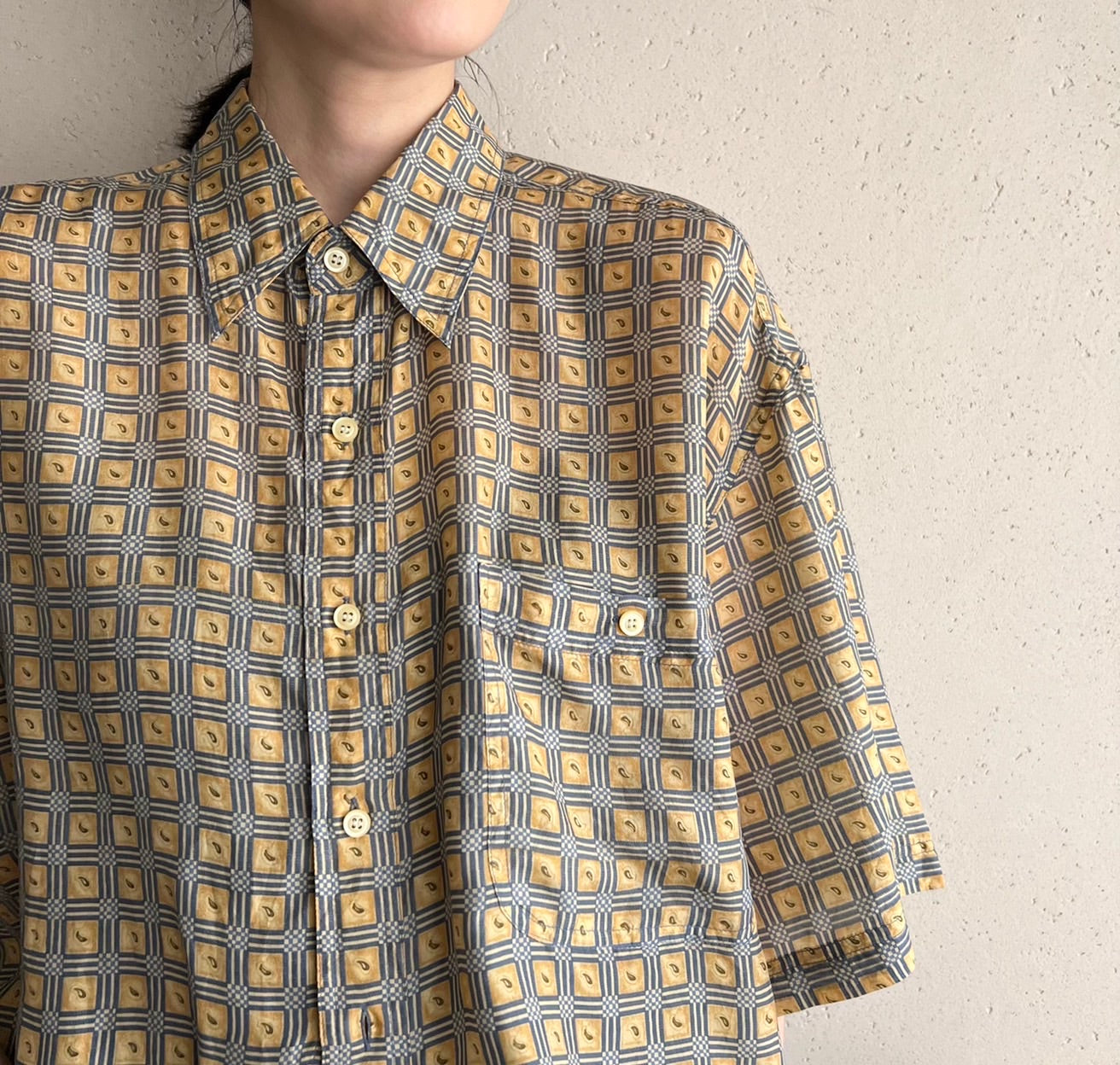 90s Silk Printed Shirt