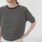 90s Black x White Striped Top