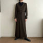 90s Brown Rayon Two-Piece Made in USA