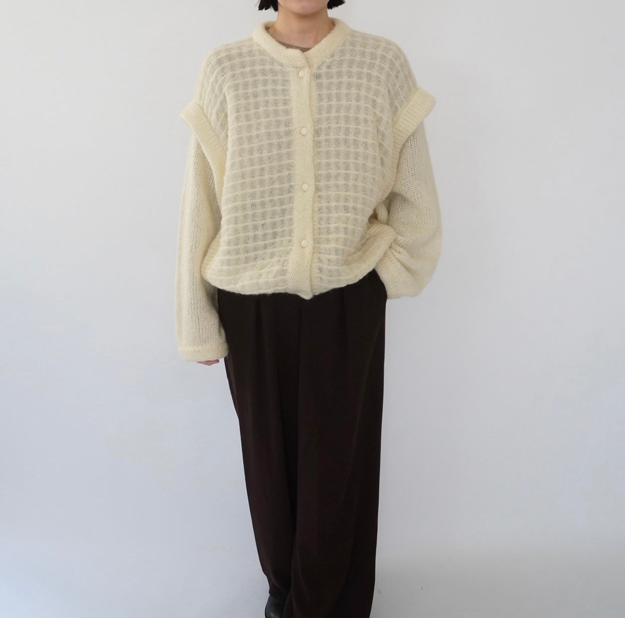 80s EURO Design Mohair Cardigan