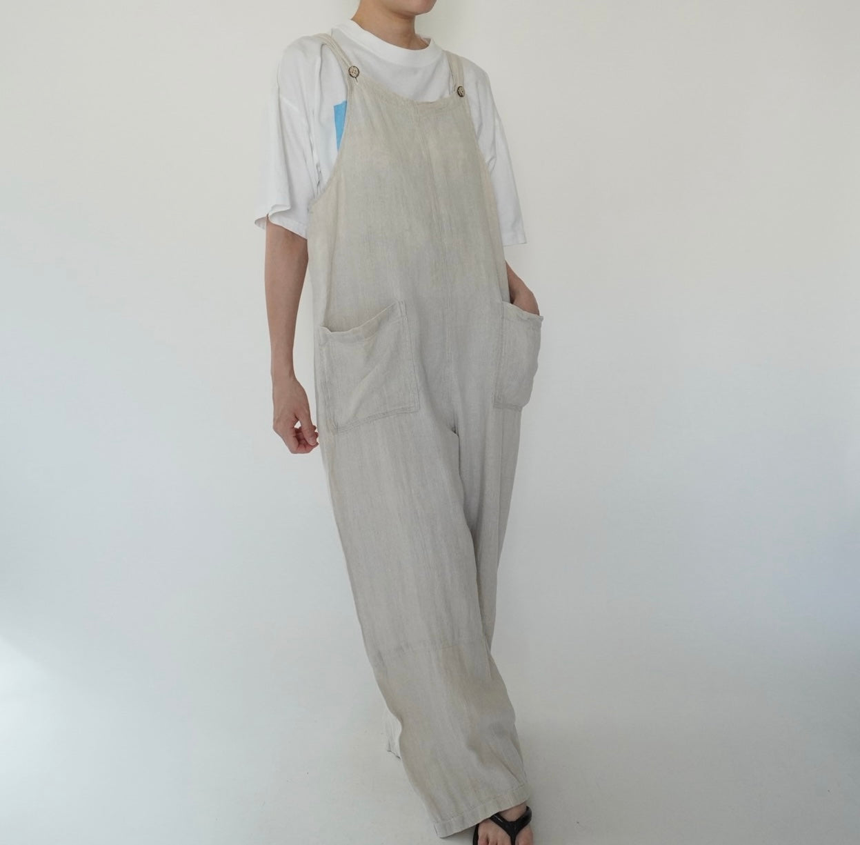 90s Linen Jumpsuit Made in Italy