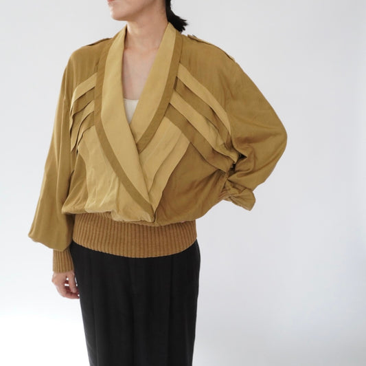 80s Silk Design Top