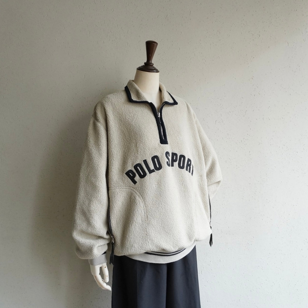 90s "POLO SPORT" Half Zip Fleece Made in Canada