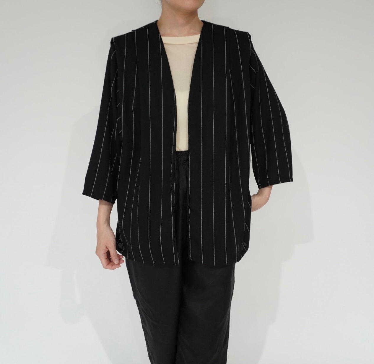 90s Striped Robe Jacket