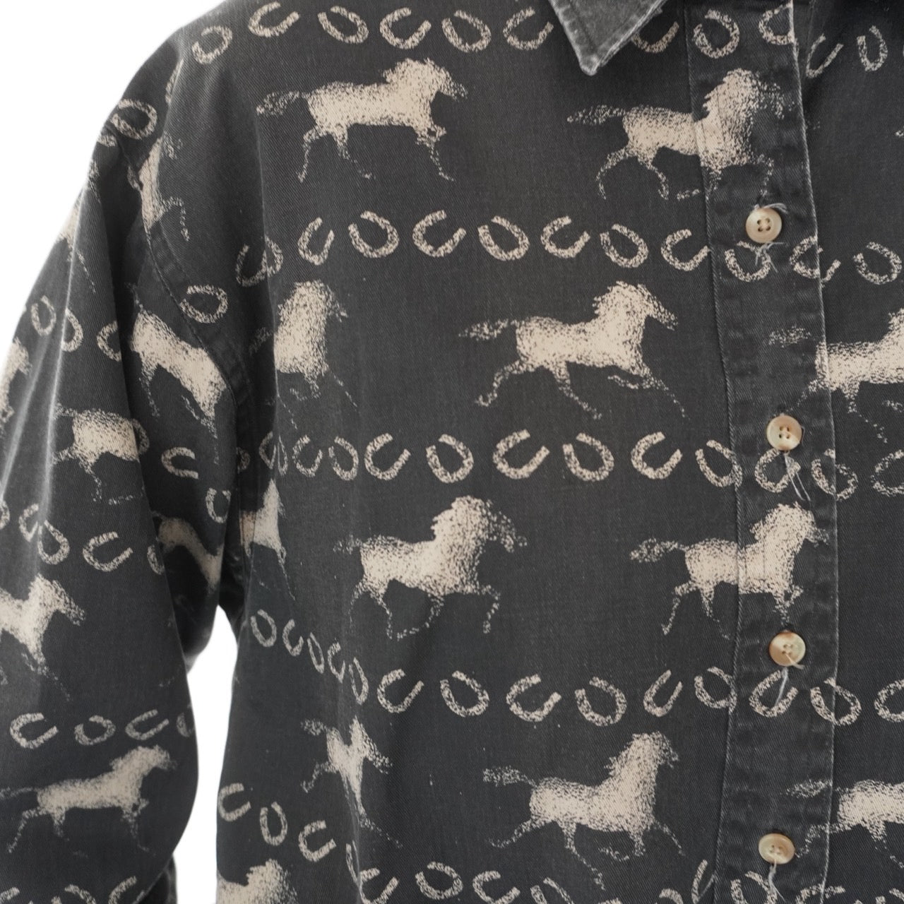 90s Horse Pattern Shirt