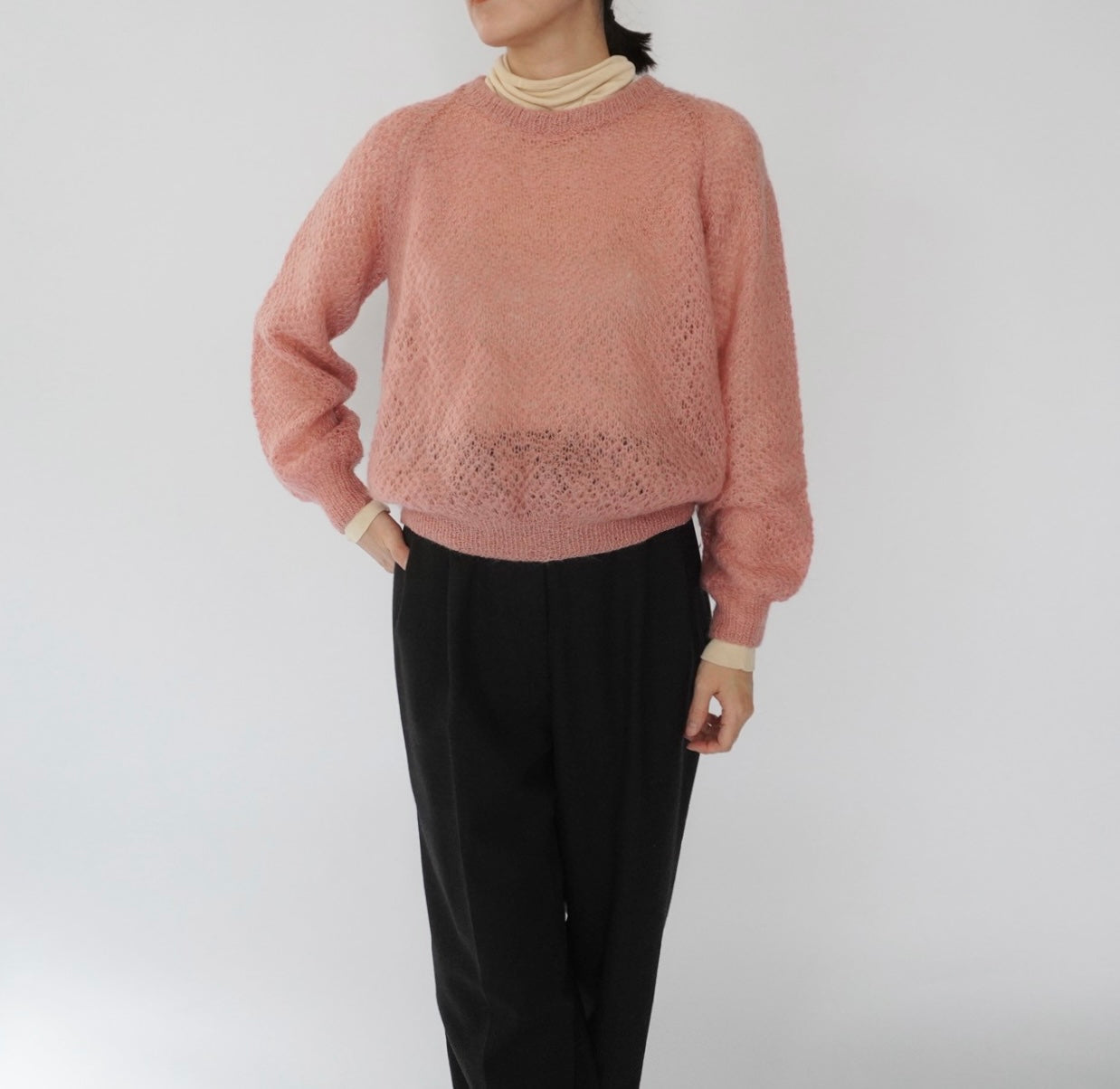 80s Pink Knit