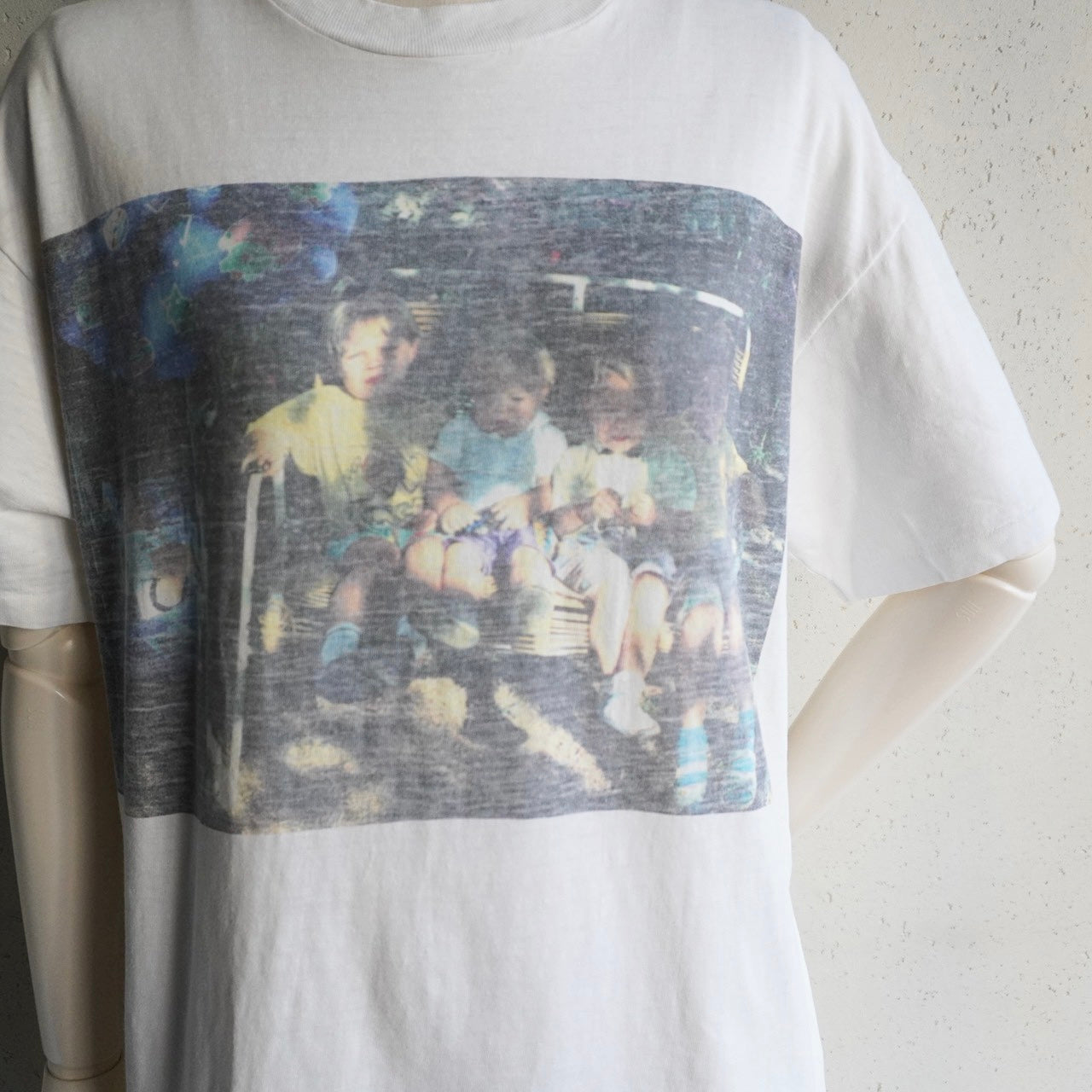80s Photo Printed T-shirt Made in USA