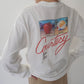 80s Printed Long Sleeves T-shirt Made in USA