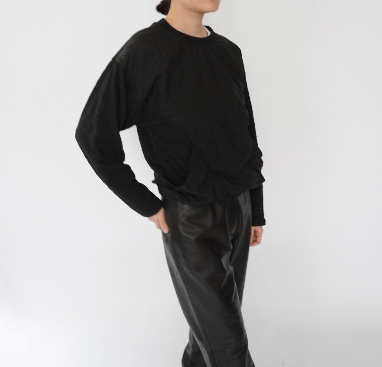 90s Nylon×Cotton Top