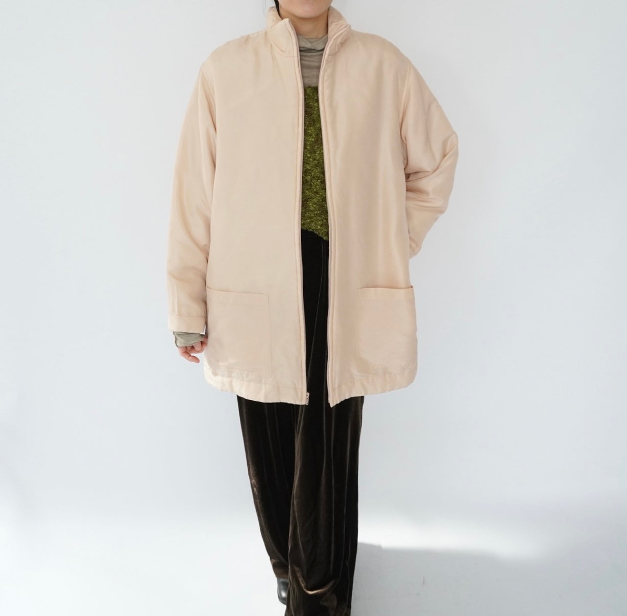 90s Silk Puffer Jacket