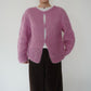 80s Pink Knit Cardigan