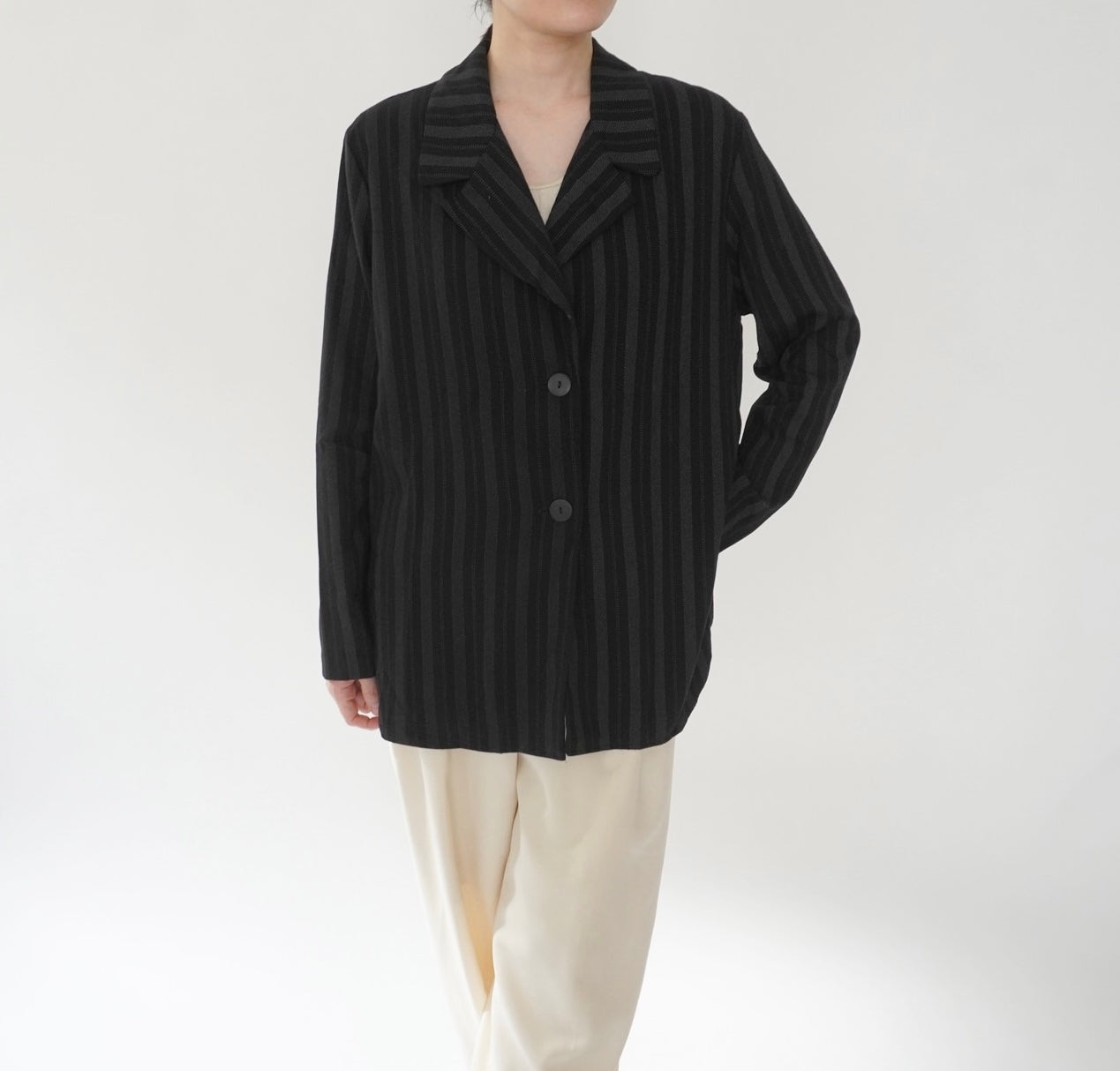 90s Striped Shirt,Jacket