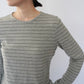 90s Gray Striped Top
