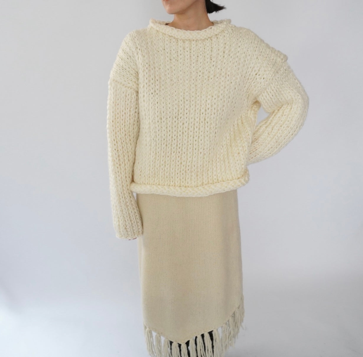 60s  Hand Made Knit